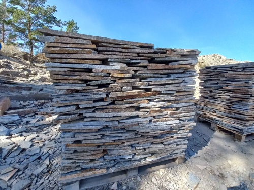 Плитняк златолит серебристый для фасада купить в Петропавловске-Камчатском