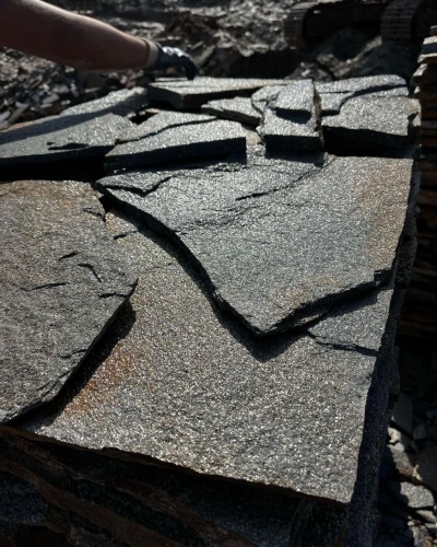 Плитняк златолит серебристый для фасада купить в Петропавловске-Камчатском